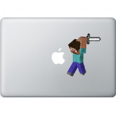 Minecraft Man Macbook Aufkleber